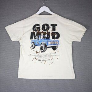 Ford Bronco Got Mud Car Graphic Tee Womens Large Made in Mexico